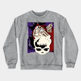 Cat and evil Crewneck Sweatshirt